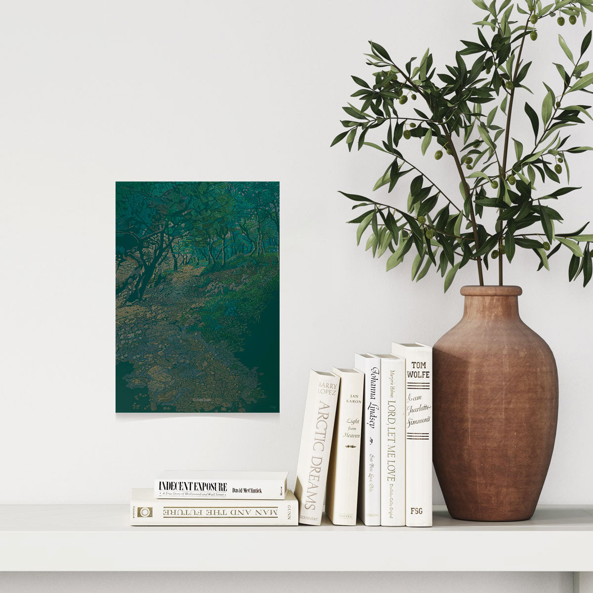 Art Card – Mini Poster – 15 x 20 cm – Coastal path 3