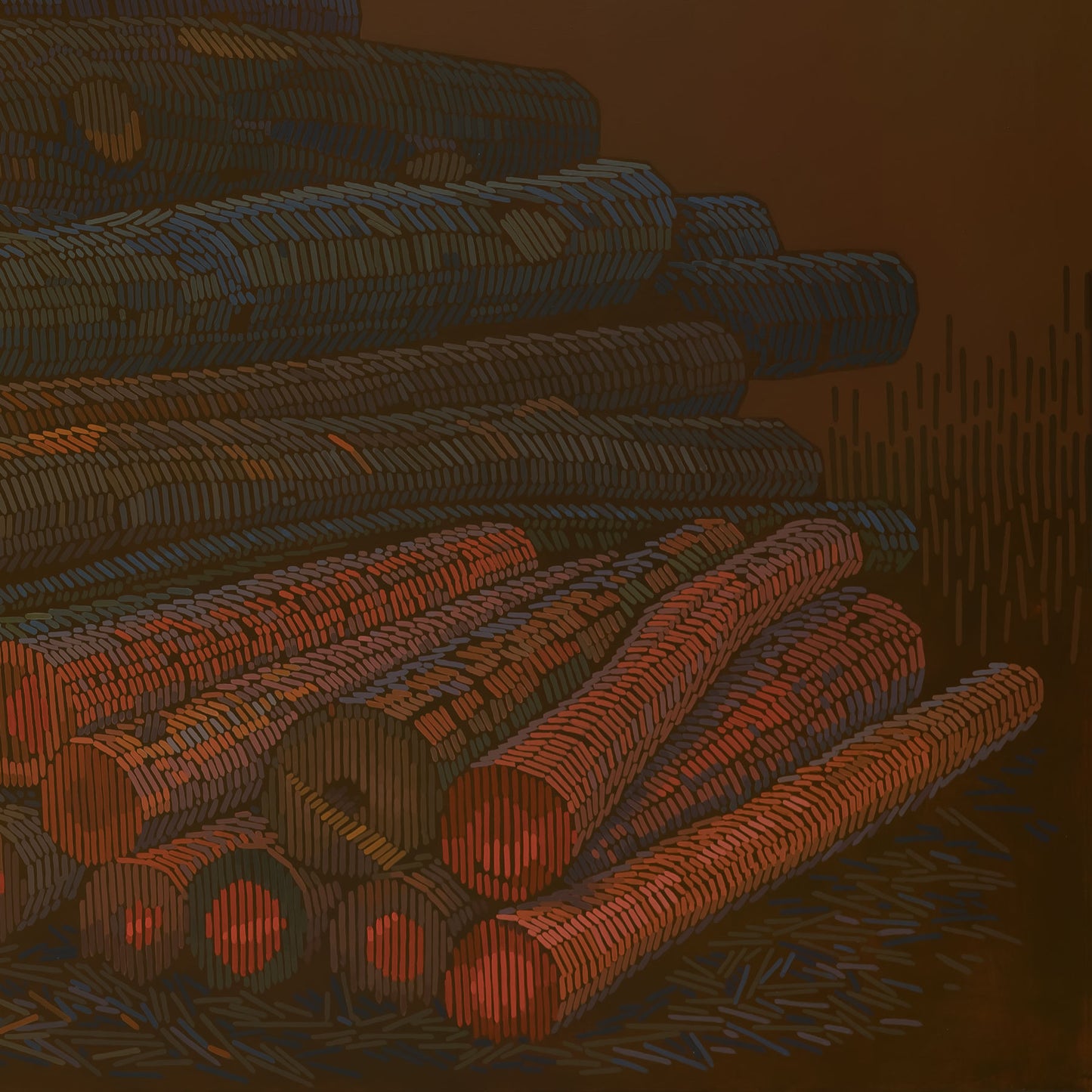 Felled wood, canvas print, 30x20 cm, 60x40 cm, 75x50 cm, 90x60 cm