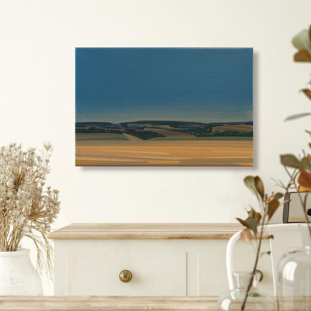 Landscape an blue sky, canvas print, 30x20 cm, 60x40 cm