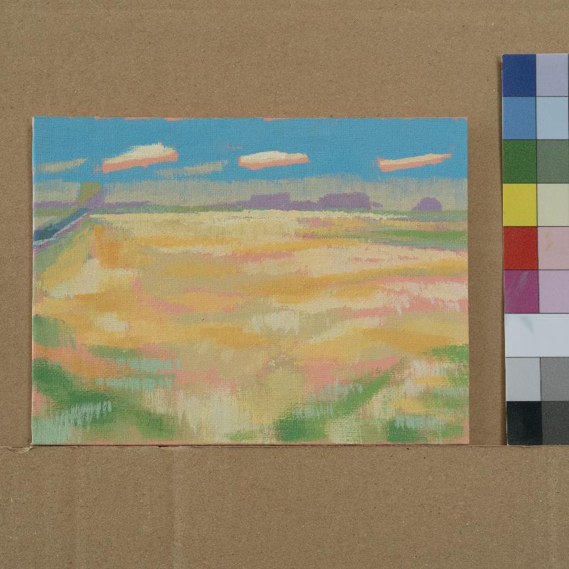 "Light", unique, painting, hand-painted unique piece, 22.3 x 17.3 cm, with picture frame