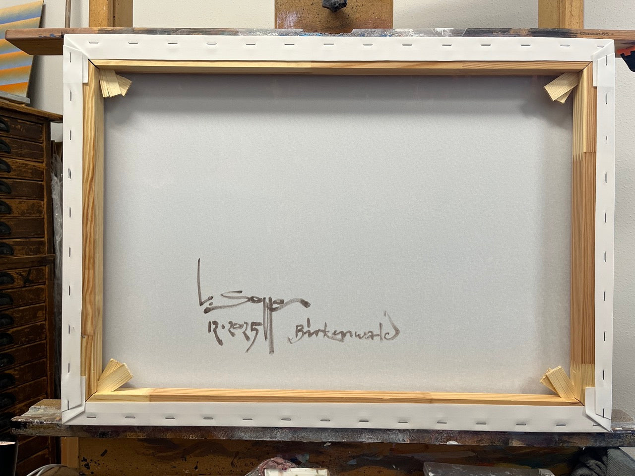 Birkenhain, Unikat, Malerei, handgemaltes Einzelstück, 70 x 50 cm