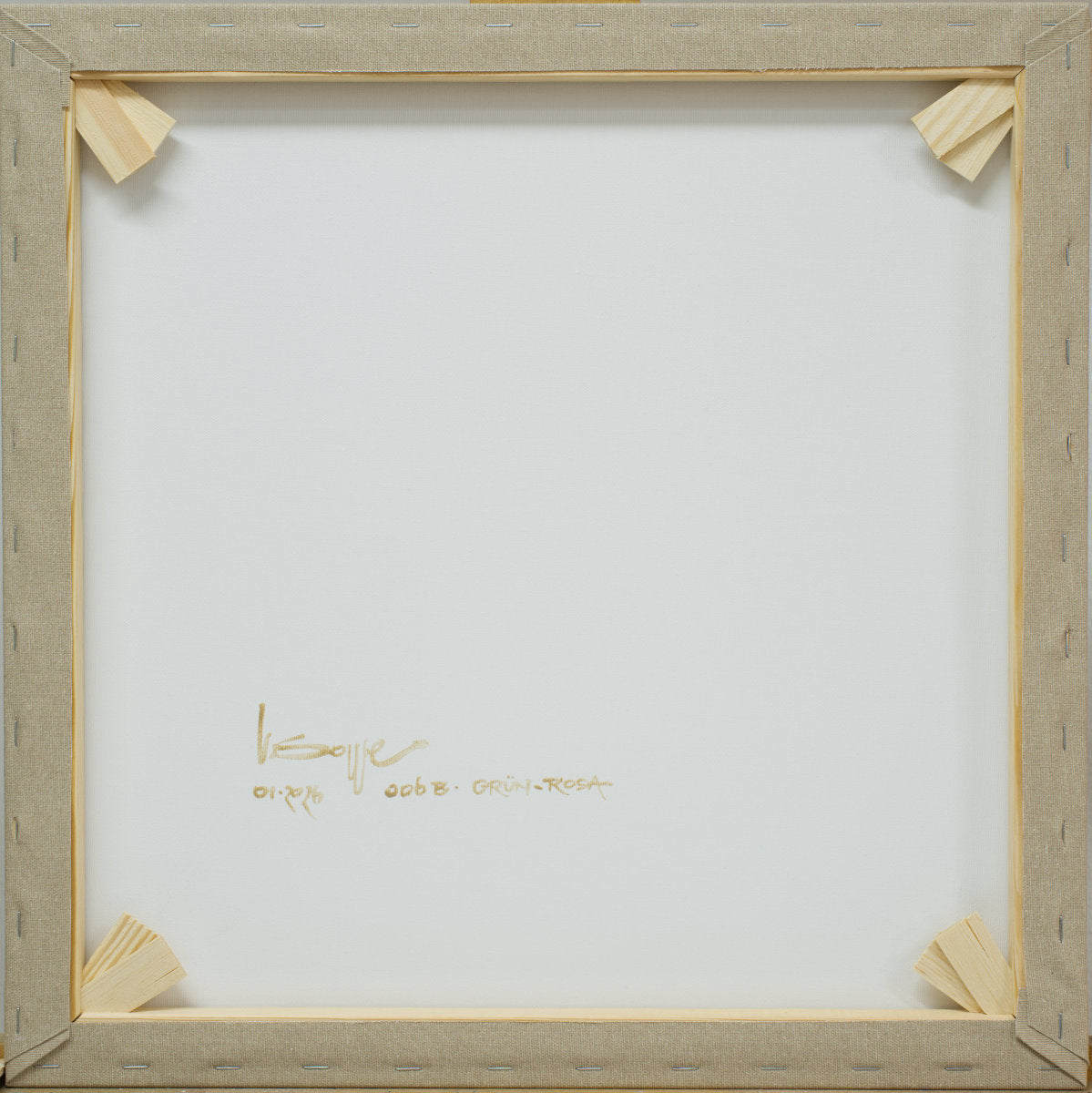 Original painting green-pink complementary 006B, unique painting, 50x50cm