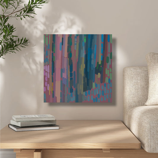 Malerei Waldlicht 2, handgemaltes Unikat, Natur, Landschaftsmalerei, Acrylmalerei 40x40cm