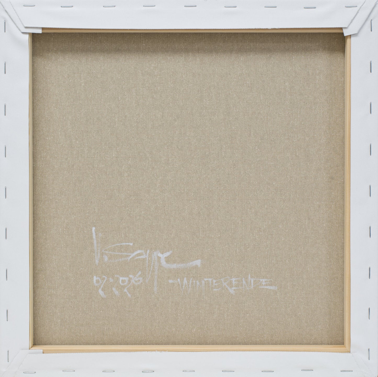 Malerei Winterende, handgemaltes Unikat, Natur, Landschaftsmalerei, Acrylmalerei 40x40cm