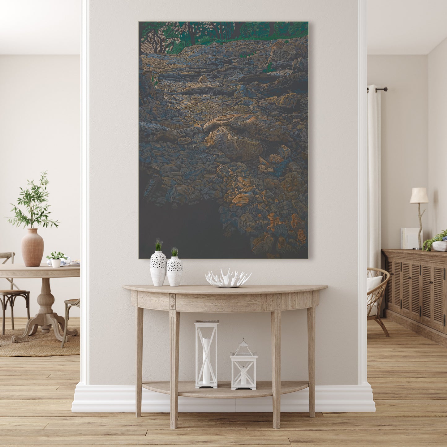 Rocky Coast No.7, canvas print, 40x30 cm, 80x60 cm, 100x75 cm