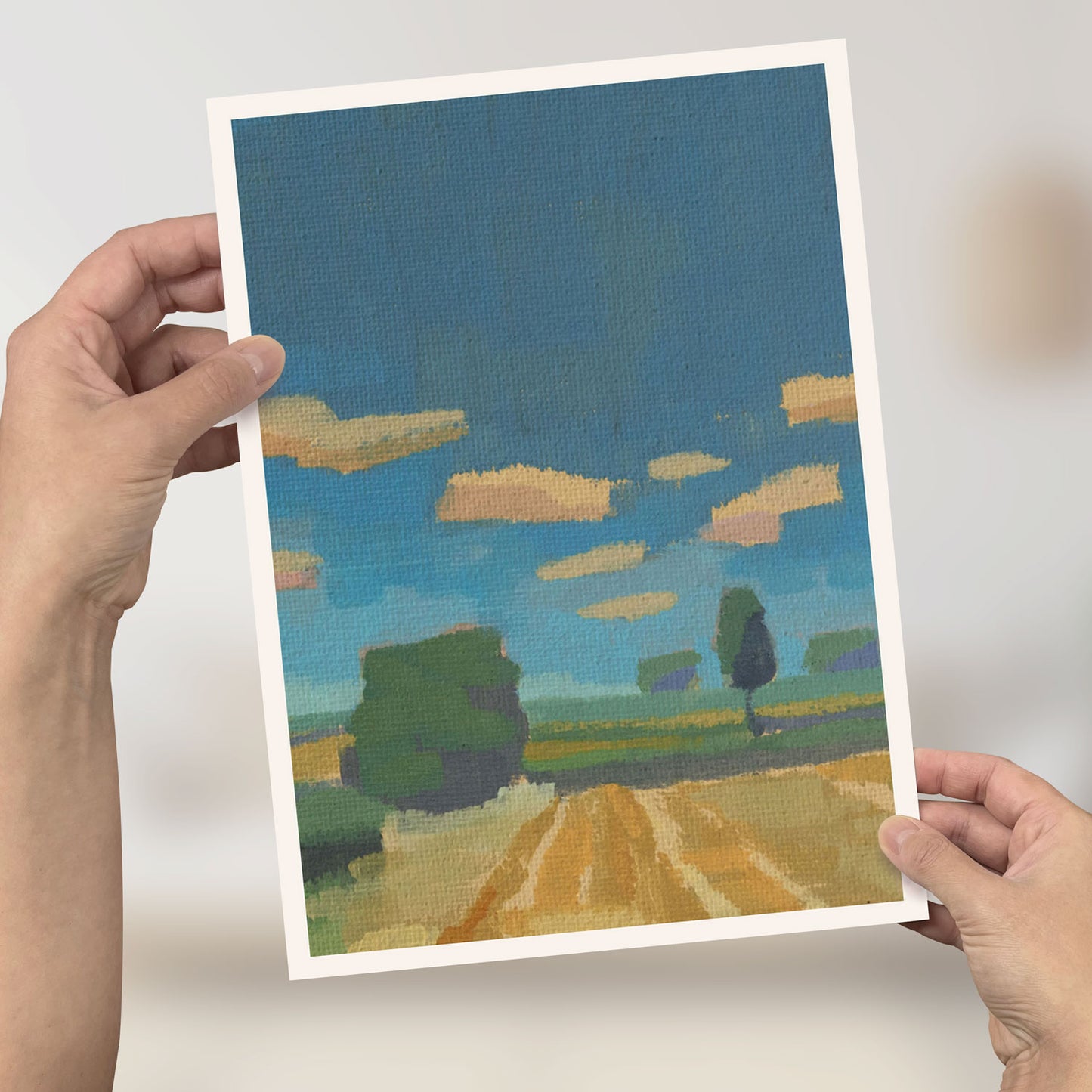 Art Card, Mini Poster, Summer clouds, 21x29,7 cm