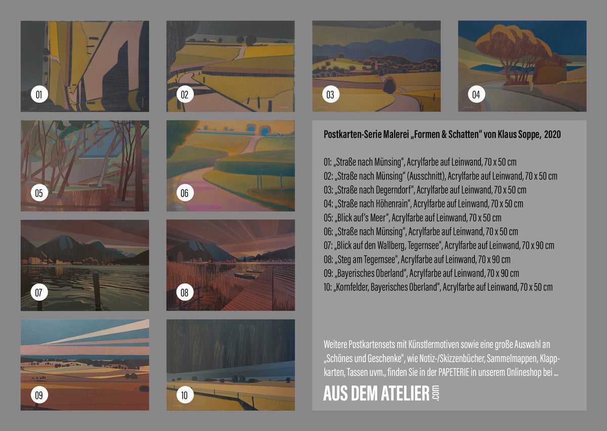 postcard set landscapes