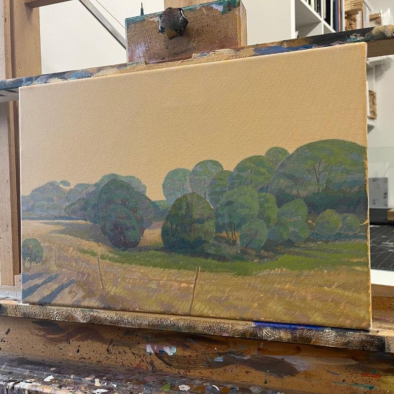 Brohlbachtal, unique, painting, hand-painted one-of-a-kind piece, 45 x 30 cm, acrylic paint on canvas