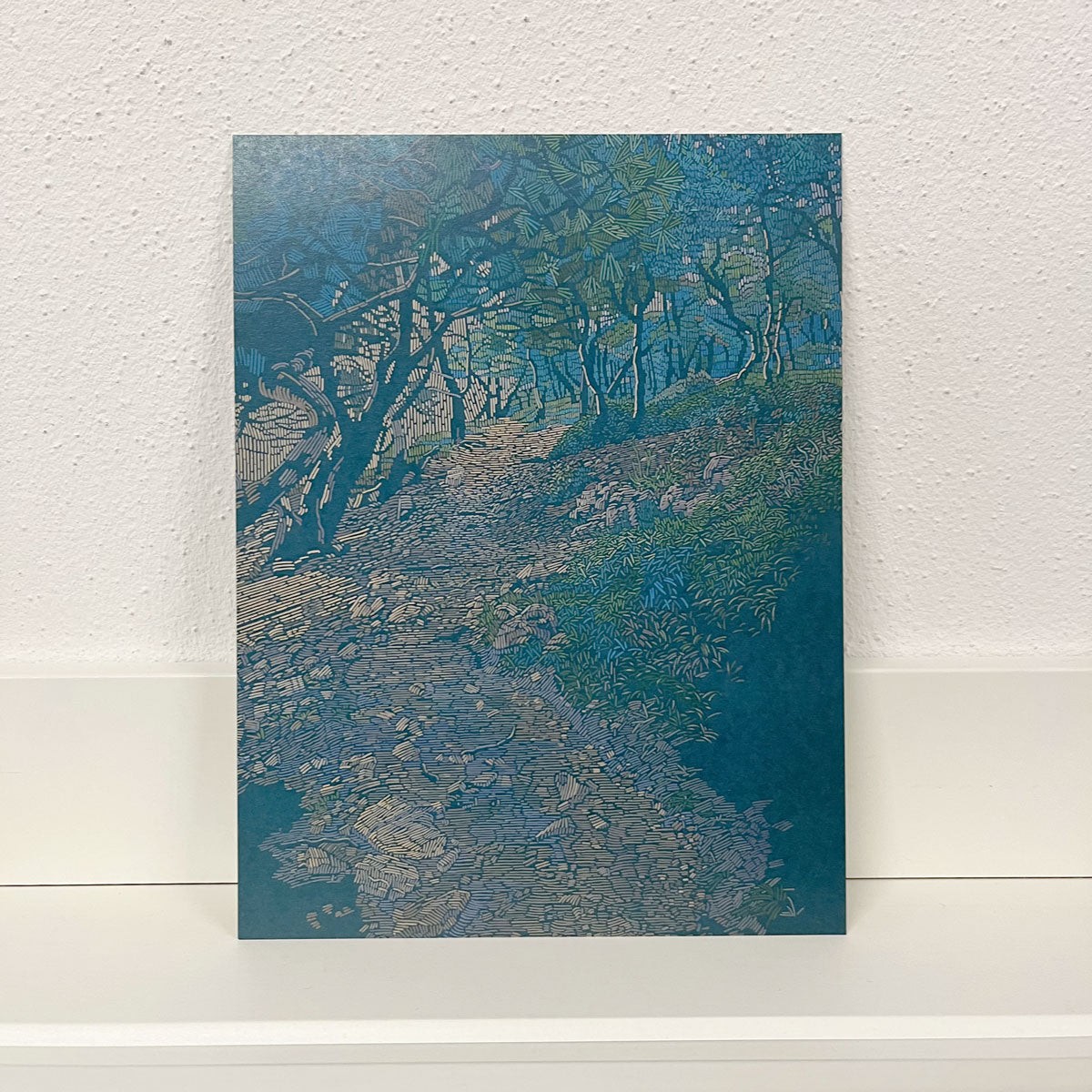 Art Card – Mini Poster – 15 x 20 cm – Coastal path 3