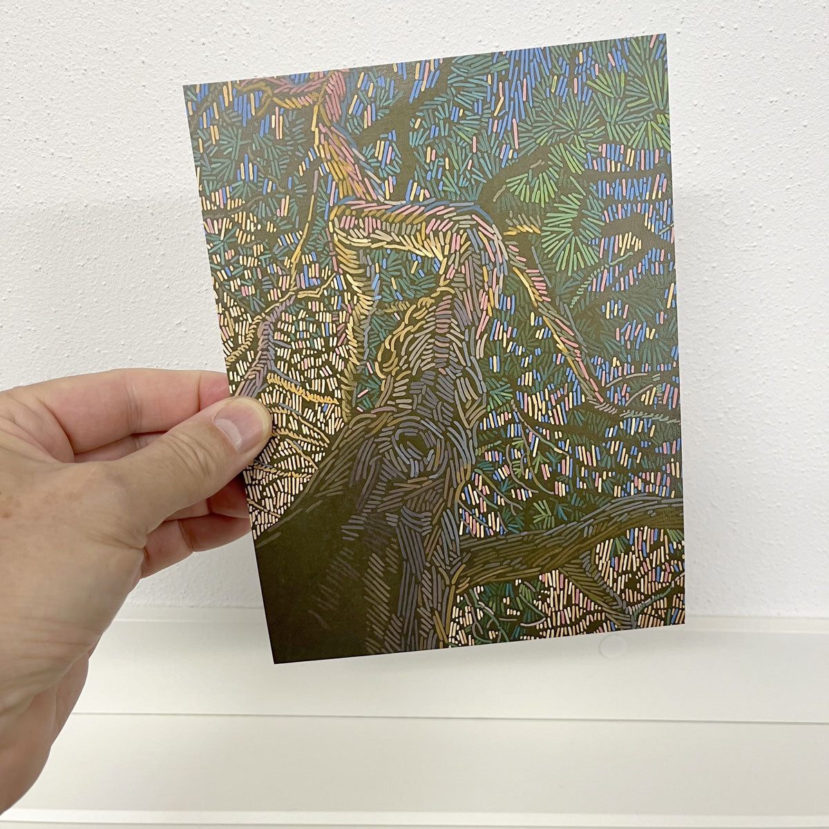 Art Card – Mini Poster – 15 x 20 cm – Pine Trees Image