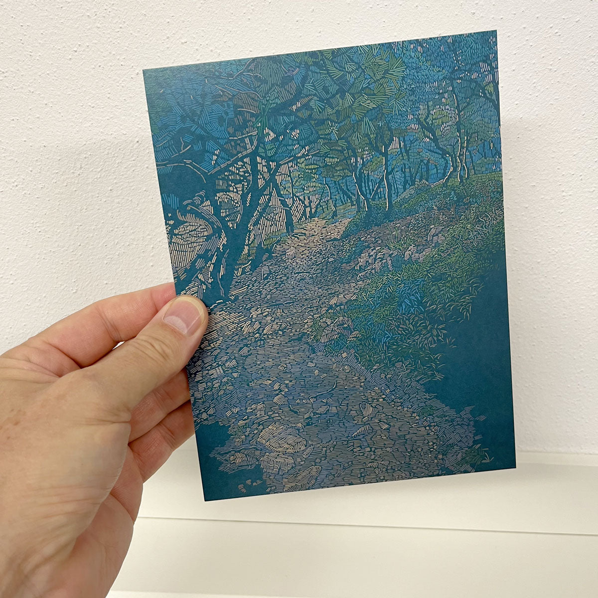 Art Card – Mini Poster – 15 x 20 cm – Coastal path 3