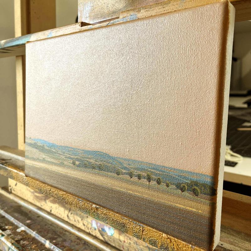 Small avenue, unique, painting, hand-painted unique piece, 30 x 20 cm, acrylic paint on canvas