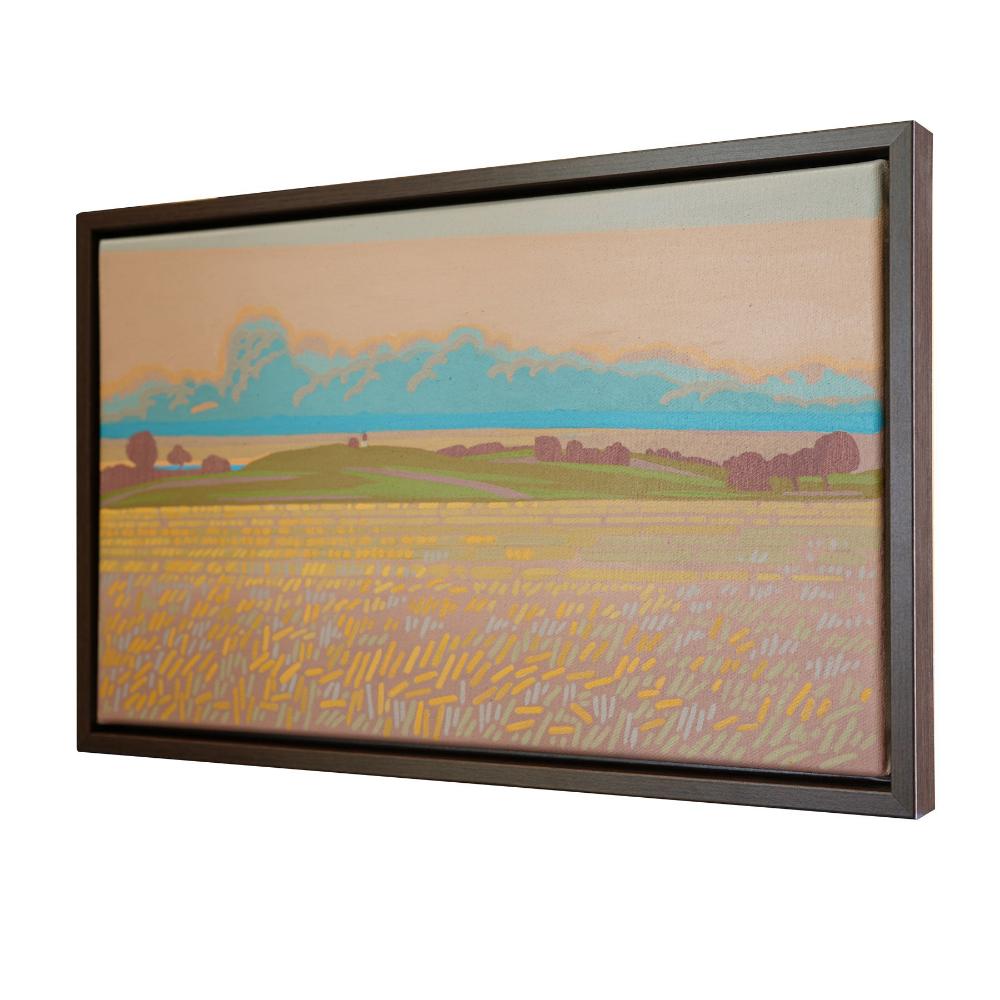 Cornfield, unique, painting, hand-painted unique piece, 50 x 30 cm, with picture frame
