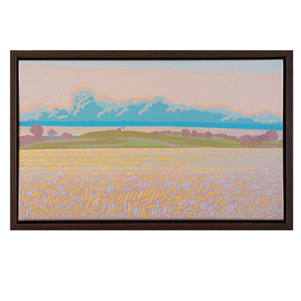 Cornfield, unique, painting, hand-painted unique piece, 50 x 30 cm, with picture frame