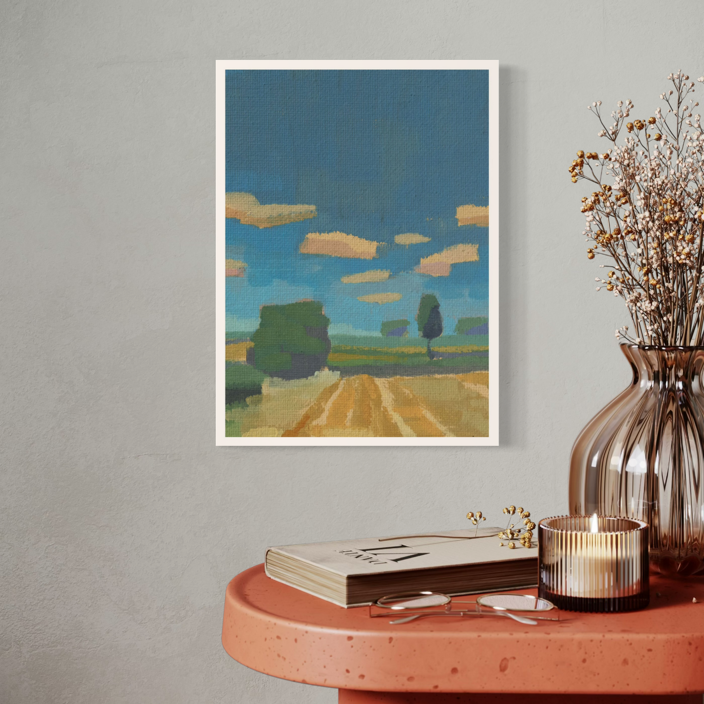 Art Card, Mini Poster, Summer clouds, 21x29,7 cm