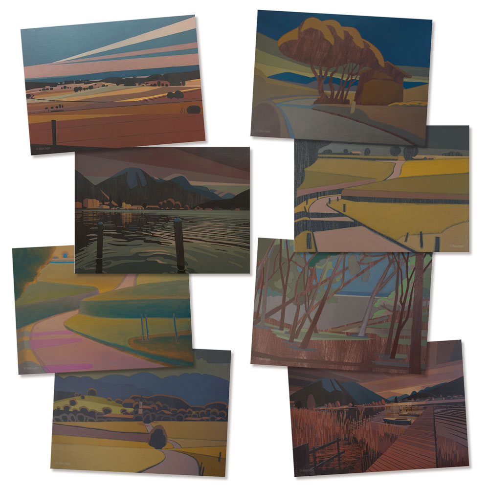 postcard set landscapes