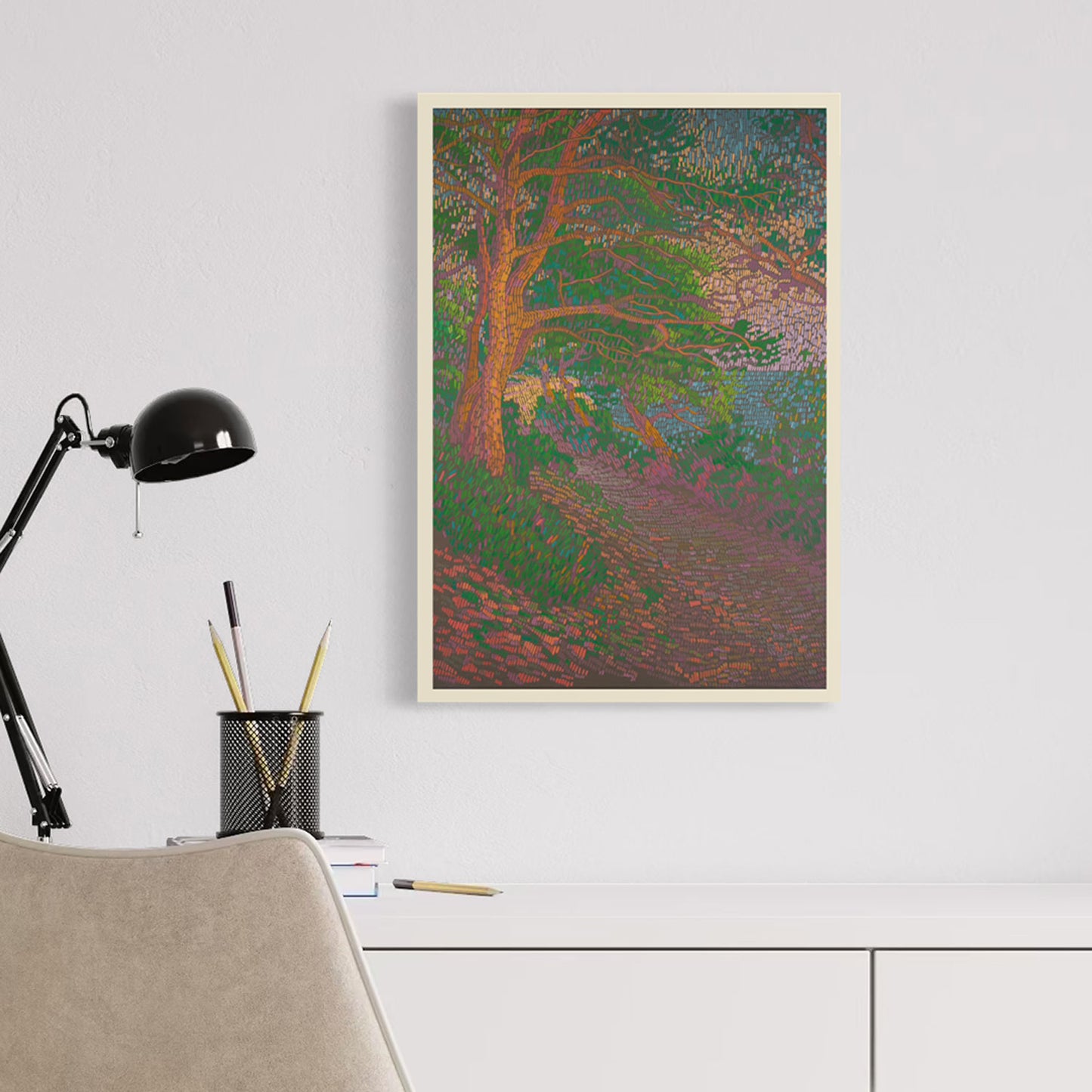 Art Card, Mini Poster, Pines, 21x29,7 cm