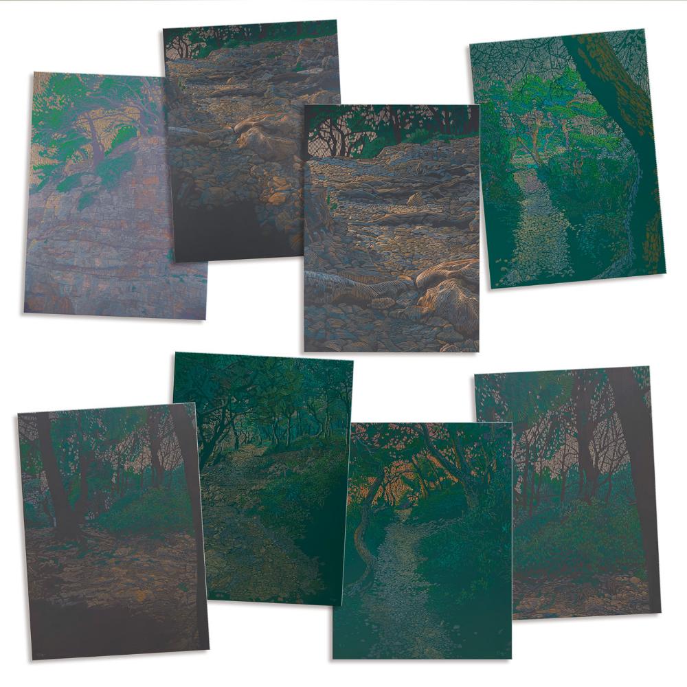postcard set Mediterranean landscapes