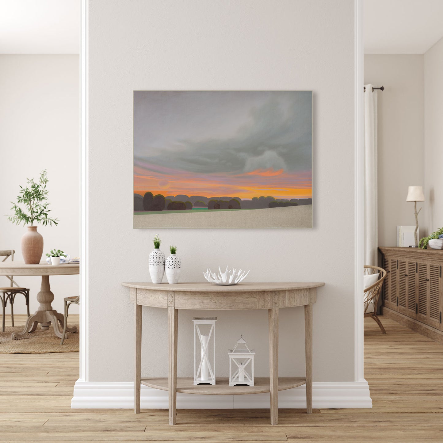 Evening sky, canvas print, 40x30 cm, 80x60 cm, 100x75 cm
