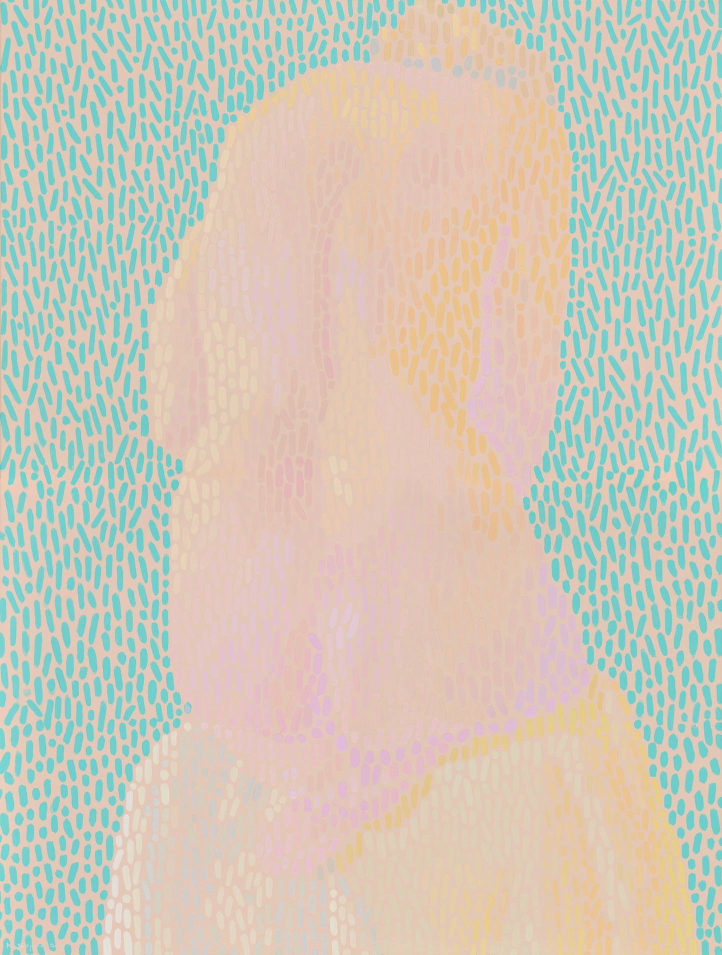 Back nude, unique, painting, hand-painted one-of-a-kind piece, 120 x 90 cm, framed with beech bar
