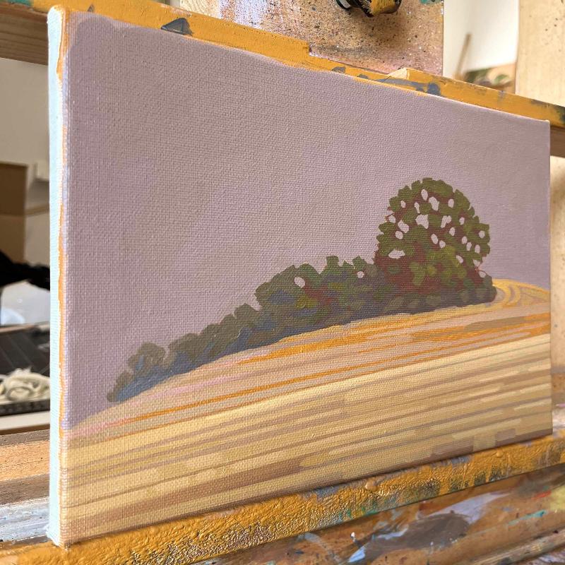 Group of trees, unique, painting, hand-painted unique piece, 30 x 20 cm, acrylic paint on canvas