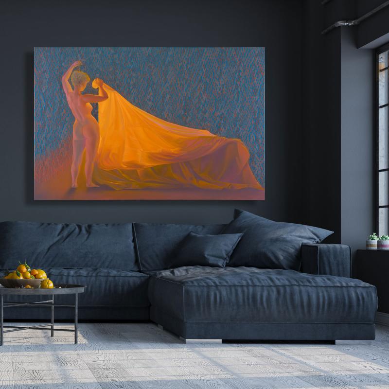 Cupid and Psyche, canvas print, 30x20 cm, 60x40 cm, 75x50 cm, 90x60 cm