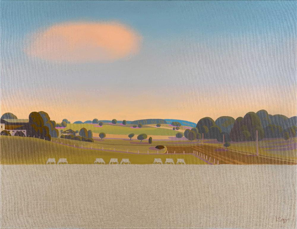Gentle Fields Landscape Wall Art Canvas Print