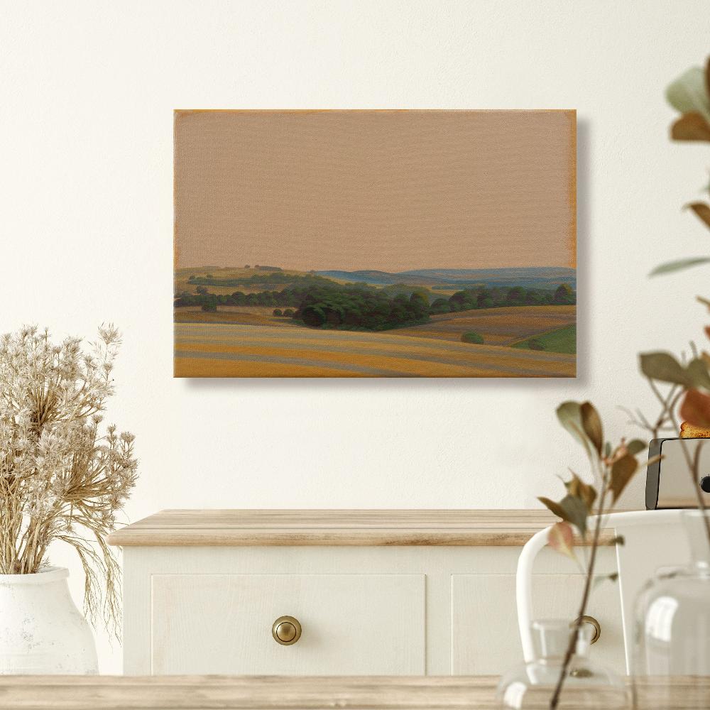 Green Valley, Canvas Print, Brilliant Art Print, 20x30 cm, 60x40 cm, Landscape Painting
