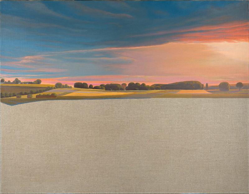 Evening Sun, Canvas Print, Brilliant Art Print, 40x30 cm, 80x60 cm, 100x75 cm