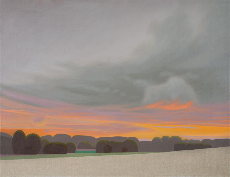 Evening sky, canvas print, 40x30 cm, 80x60 cm, 100x75 cm