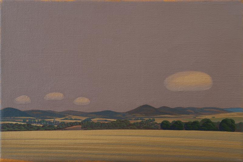 Four clouds, canvas print, 30x20xcm, 60x40 cm, wall picture,