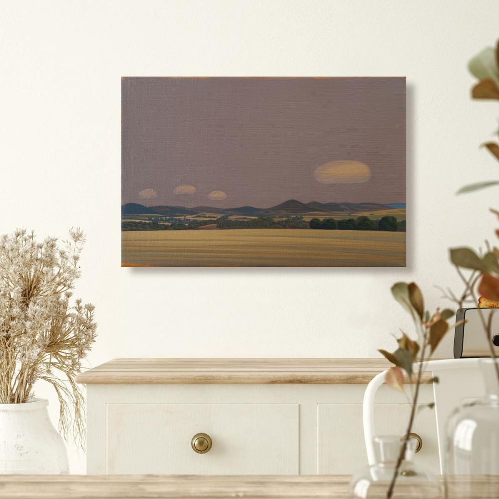 Four clouds, canvas print, 30x20xcm, 60x40 cm, wall picture,