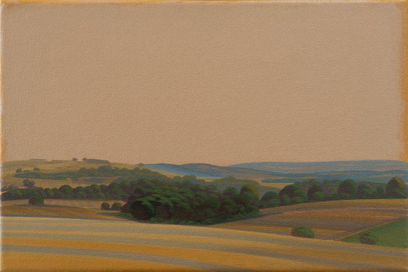Green Valley, Canvas Print, Brilliant Art Print, 20x30 cm, 60x40 cm, Landscape Painting
