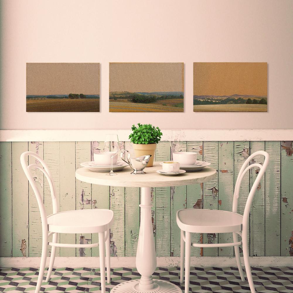 Green Valley, Canvas Print, Brilliant Art Print, 20x30 cm, 60x40 cm, Landscape Painting
