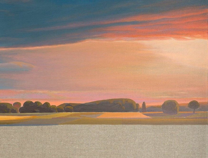 Evening Sun, Canvas Print, Brilliant Art Print, 40x30 cm, 80x60 cm, 100x75 cm