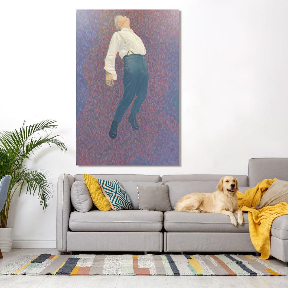 Floating Man, canvas print, 30x20 cm, 60x40 cm, 75x50 cm, 90x60 cm