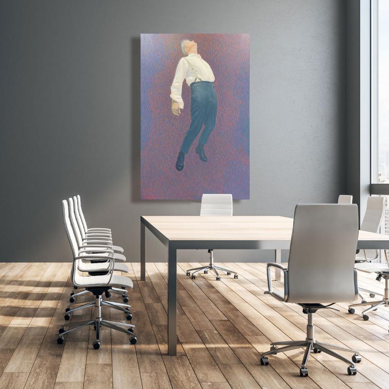Floating Man, canvas print, 30x20 cm, 60x40 cm, 75x50 cm, 90x60 cm