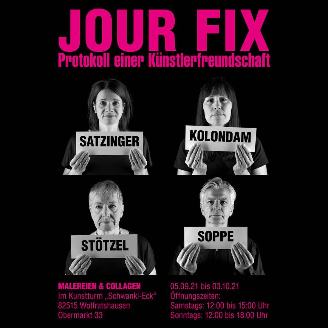 Gemeinschaftsausstellung 'JOUR FIX' | Okotber 2021