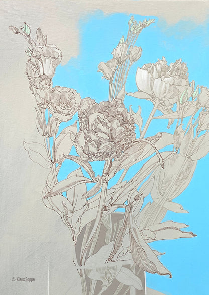Greeting Card Floral Drawing