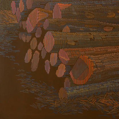 Felled wood, canvas print, 30x20 cm, 60x40 cm, 75x50 cm, 90x60 cm