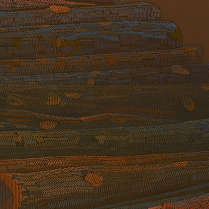 Felled wood, canvas print, 30x20 cm, 60x40 cm, 75x50 cm, 90x60 cm