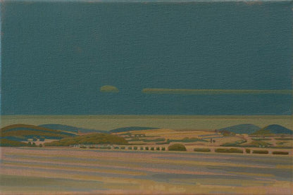 Auf dem Sichelsberg, Unikat, Malerei, handgemaltes Einzelstück, 30 x 20 cm, Acrylfarbe auf Leinwand