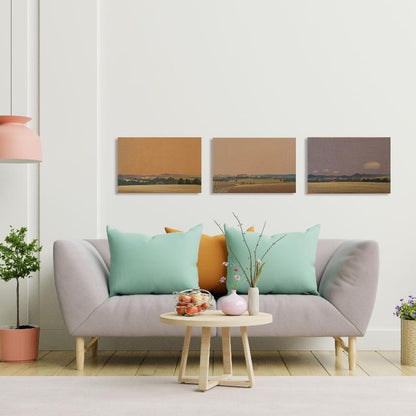 Goldener Himmel, Unikat, Malerei, handgemaltes Einzelstück, 30 x 20 cm, Acrylfarbe auf Leinwand