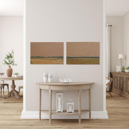 Sommerallee, Unikat, Malerei, handgemaltes Einzelstück, 30 x 20 cm, Acrylfarbe auf Leinwand