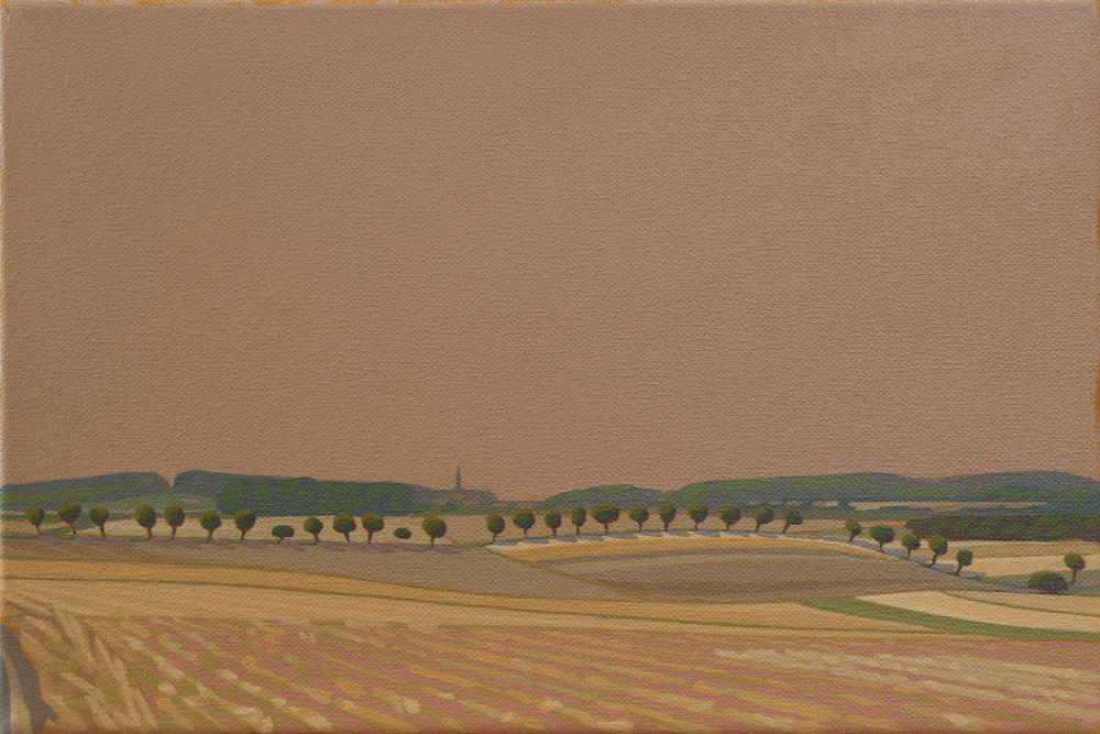 Landschaft Allee im Sommer, Leinwanddruck, 30x20 cm, 60x40 cm