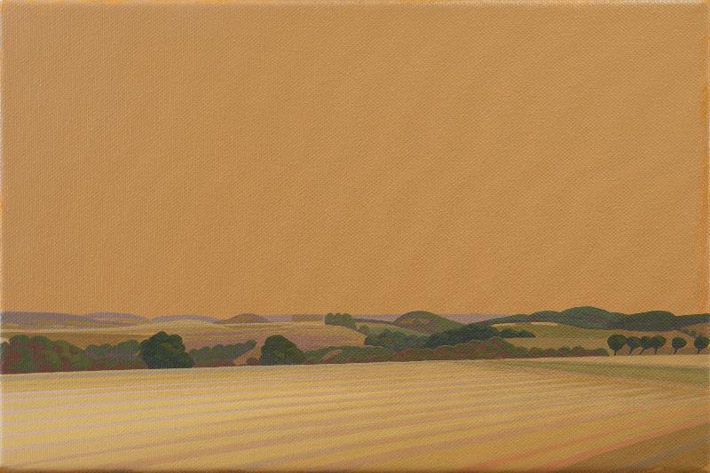 Landschaft Sonniger Tag, Leinwanddruck, 30x20 cm, 60x40 cm