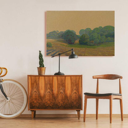 Landscape trees and stream, canvas print, 30x20 cm, 60x40 cm