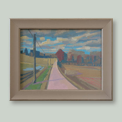 Januar, Unikat, Malerei, handgemaltes Einzelstück, 20 x 15 cm, mit Bilderrahmen