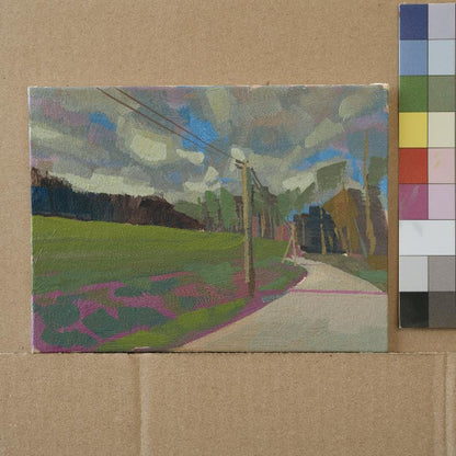 Neujahr, Unikat, Malerei, handgemaltes Einzelstück, 20 x 15 cm, mit Bilderrahmen