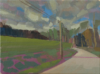 Neujahr, Unikat, Malerei, handgemaltes Einzelstück, 20 x 15 cm, mit Bilderrahmen